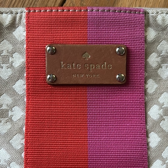 Kate Spade Cream and Brown Shoulder Bag with Leather Trim - Picture 2 of 10